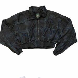 Wild Fable Plaid Crop Top Windbreaker - Sz Small